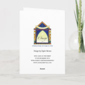 X010 Santa im Wald Feiertagskarte (Rückseite)