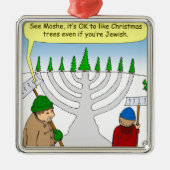 x04 können Sie Weihnachten genießen, selbst wenn Silbernes Ornament (Vorne)