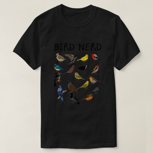 &x27;Vogel-Nerd Verschiedene Arten von Bird&x27; N T-Shirt (Design vorne)