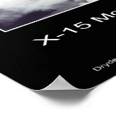 X-15 auf B-52-Mutterschiff Pylon im Flug montiert Poster (Ecke)