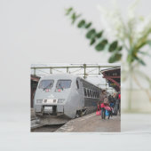 X - 2000 bei Sundsvall. Personenzug Postkarte (Stehend Vorderseite)