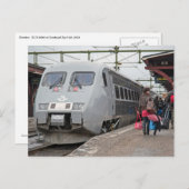 X - 2000 bei Sundsvall. Personenzug Postkarte (Vorne/Hinten)