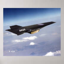 X-43A Hypersonic Ramjet Poster 20"x24"