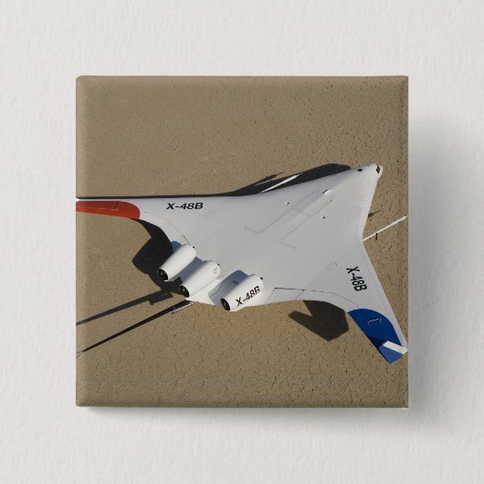 X-48B Blended Wing Body Unbemanntes Luftfahrzeug 2 Button (Vorderseite)