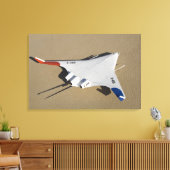 X-48B Blended Wing Body Unbemanntes Luftfahrzeug 2 Leinwanddruck (Insitu (Wohnzimmer))