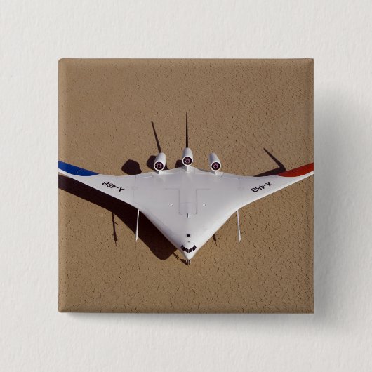 X-48B Blended Wing Body Unbemanntes Luftfahrzeug 3 Button (Vorderseite)