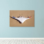 X-48B Blended Wing Body Unbemanntes Luftfahrzeug 3 Leinwanddruck (Insitu (Holzboden))