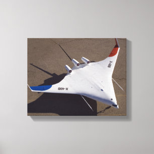 X-48B Blended Wing Body Unbemanntes Luftfahrzeug 4 Leinwanddruck