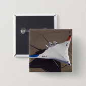 X-48B Blended Wing Body Unbemanntes Luftfahrzeug Button (Vorne & Hinten)