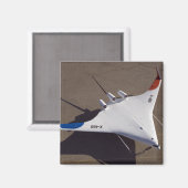 X-48B Blended Wing Body Unbemanntes Luftfahrzeug Magnet (Vorderseite/Rückseite)