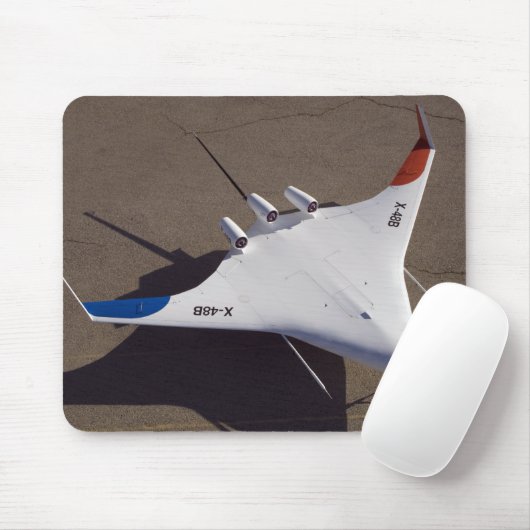X-48B Blended Wing Body Unbemanntes Luftfahrzeug Mousepad (Mit Mouse)