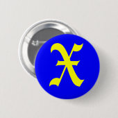 X - ALTES ENGLISCH BUTTON (Vorne & Hinten)