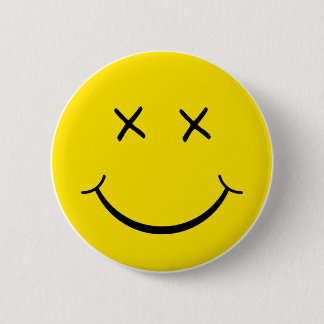 X Augen-Gesicht Button