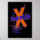 X-Beispiel-Poster Poster (Vorne)