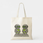 X Bots auf dem Felsen Tragetasche (Rückseite)