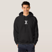 X Buchstabe Hoodie (Vorne ganz)