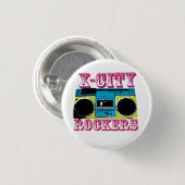 X-CITY ROCKER-Abzeichen Button (Vorne & Hinten)