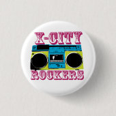 X-CITY ROCKER-Abzeichen Button (Vorderseite)