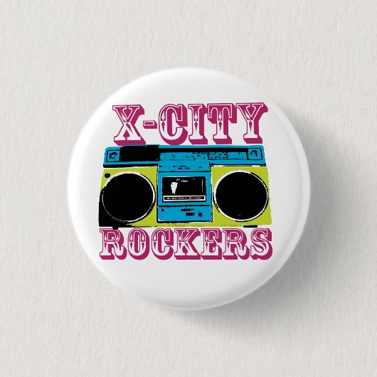 X-CITY ROCKER-Abzeichen Button (Vorderseite)
