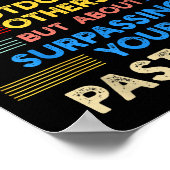 X-country Running Is Outwork Your Past Self Sitive Poster (Ecke)