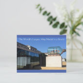 X: Das größte Schiffsmodell der Welt in einer Flas Postkarte (Stehend Vorderseite)