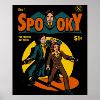 X-Dateien-Spookes-Comic Poster