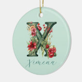 (X) Dekoration der grünen Aquarellbäume in Monogra (Links)