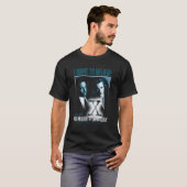 X-Files blau weiß T-Shirt (Vorne ganz)