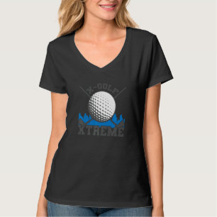 X Golf Xtreme Golfball und Golfschläger T-Shirt