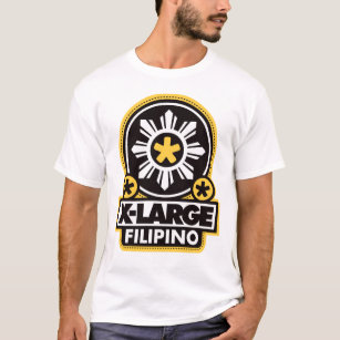 X-Großes Filipino - Schwarzes T-Shirt