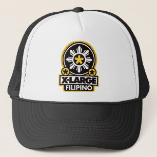 X-Großes Filipino - Schwarzes Truckerkappe
