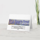 X Grußkartenvorlage Karte (Rückseite)