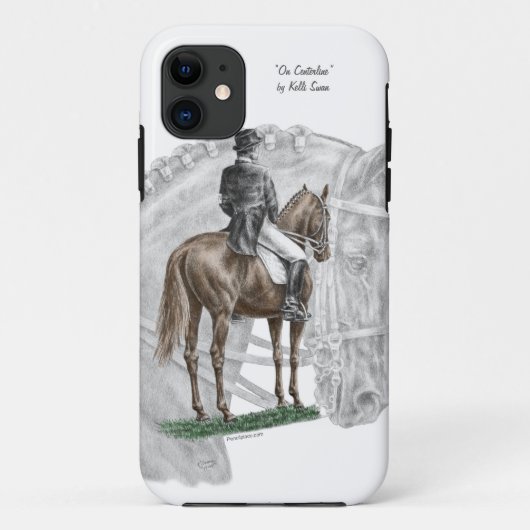 X-Halt Salute Dressage Pferd Case-Mate iPhone Hülle (Rückseite)