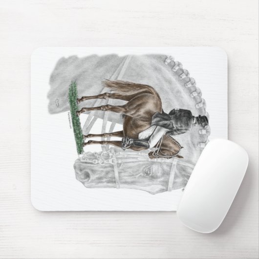 X-Halt Salute Dressage Pferd Mousepad (Mit Mouse)