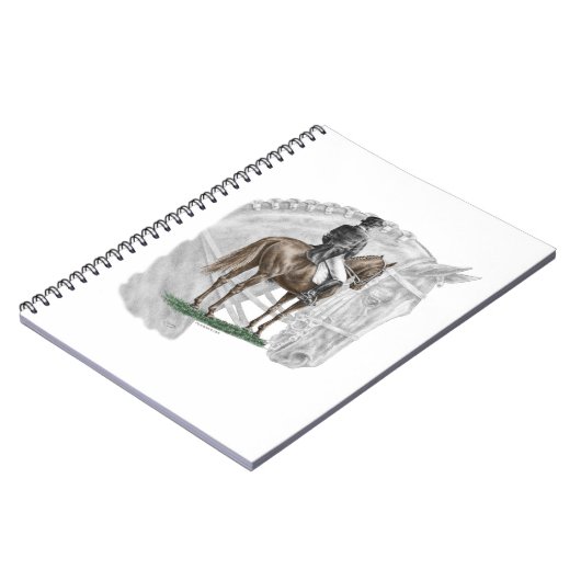 X-Halt Salute Dressage Pferd Notizblock (Linke Seite)