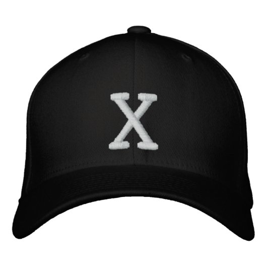 X-Hat Bestickte Baseballkappe (Vorderseite)