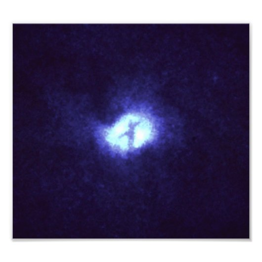X in Whirlpool Galaxy M51 Fotodruck (Vorne)