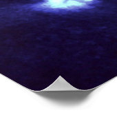 X in Whirlpool Galaxy M51 Poster (Ecke)