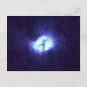 X in Whirlpool Galaxy M51 Postkarte