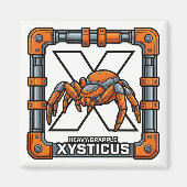 X is for Xysticus (Crab Spider) – GTA Style ABC Magnet (Vorne)