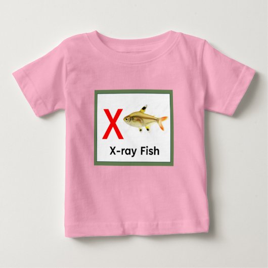 X ist für Röntgenfisch Baby T-shirt (Vorderseite)