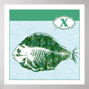 X ist für X-Ray Fish Poster