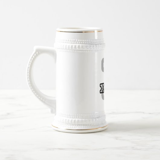 X ist für Xavier Bierglas (Links)