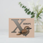 X ist für Xenops Postkarte (Stehend Vorderseite)