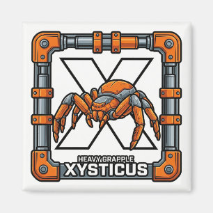X ist für Xysticus (Krabbenspinne) – GTA Style ABC Magnet
