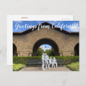 X.ITINERARIEN: Grüße von der kalifornischen Postka Postkarte (Vorne/Hinten)