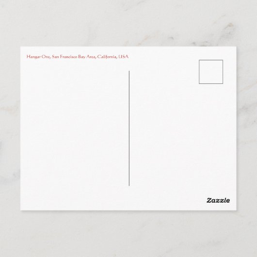 X.ITINERARIEN: Hangar OnePostcard Postkarte (Rückseite)