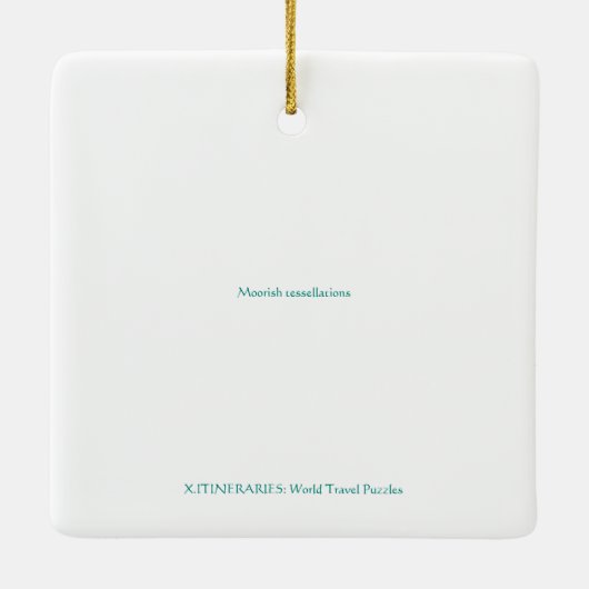 X.ITINERARIEN: Maurische Tessellationen Keramikornament (Rückseite)