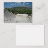 X.ITINERARIES: Grüße aus dem antiken Griechenland! Mitteilungskarte (Vorne/Hinten)