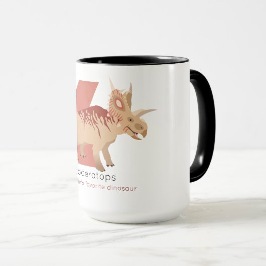 X like Xenoceratops Mug Tasse (VorderseiteRechts)